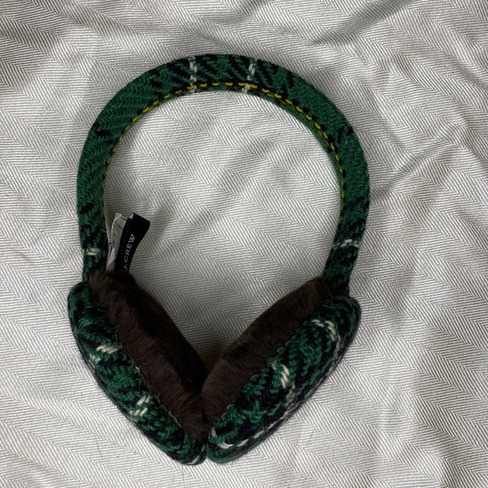 Plaid Jcrew earmuffs